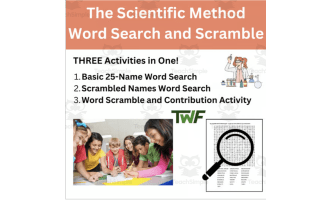 The Scientific Method Word Search and Scramble Activity