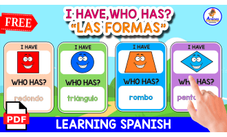 THE SHAPES IN SPANISH | GAME "I HAVE, WHO HAS'"