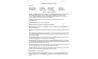 "The Stamp Act of 1765" - A History Play