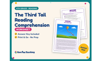 The Third Tail Reading Comprehension Worksheet – 4th Grade Practice