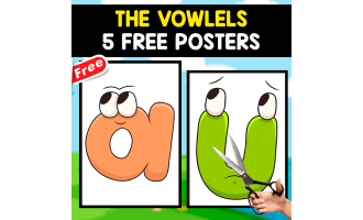 THE VOWELS | 5 FREE POSTERS