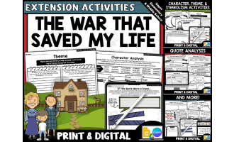 The War That Saved My Life: Theme, Symbolism & Quote Activities