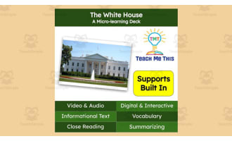 The White House | Reading Comprehension Deck | Interactive Lesson
