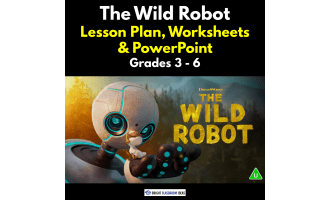 The Wild Robot Lesson Plan, Worksheets & PowerPoint | Grades 3 - 6