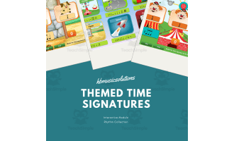 Themed Time Signatures | Interactive Musical Games Activity