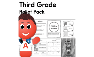 Third Grade Coronavirus Relief Pack