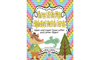 Three Little Pigs Alphabet Match Cards