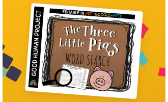 Three Little Pigs | Word Search Activity