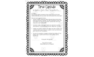 Time Capsule Activity – Year-Long Memory Keeper