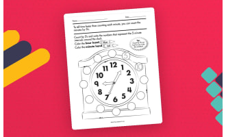 Time: Intervals and Elapsed Time - 5, 15, 30, 60 Printable Workbook