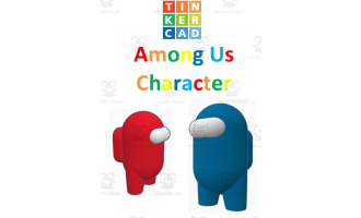 TinkerCAD step-by-step instructions for Among Us Character