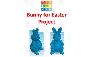 TinkerCAD step-by-step instructions for Bunny for Easter