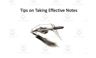 Tips on Taking Effective Notes