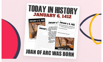 Today in History - Joan of Arc was Born - January 6, 1412