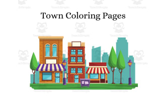 Town Coloring Pages