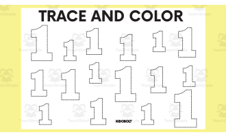 Trace and Color Number Shape - 1