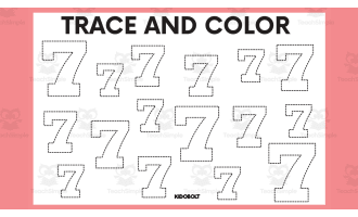 Trace and Color Number Shape - 7