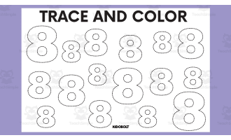Trace and Color Number Shape - 8
