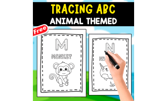 TRACING ABC | 26 WORKSHEETS OF THE ANIMALS