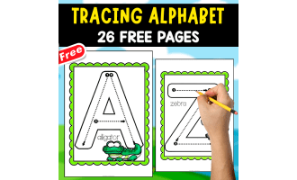 TRACING ALPHABET | 26 FREE PAGES | ANIMAL THEMED
