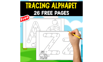 TRACING ALPHABET | 26 FREE PAGES | MINIBOOK