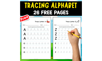 TRACING ALPHABET | MINIBOOK | 26 FREE PAGES