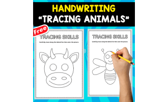 TRACING ANIMALS | 12 FREE WORKSHEETS