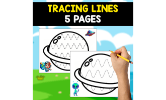 TRACING LINES | 5 FREE PAGES FOR KIDS