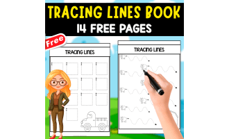 TRACING LINES BOOK | 14 FREE PAGES WITH BASIC STROKES