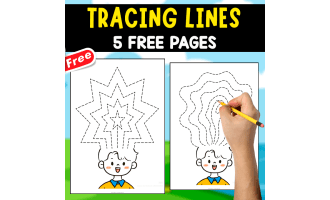 TRACING LINES EXERCISES | 5 FREE PAGES