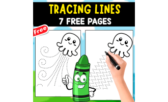 TRACING LINES | FUNNY STROKES FOR KIDS