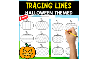 TRACING LINES | HALLOWEEN THEMED | 2 PAGES