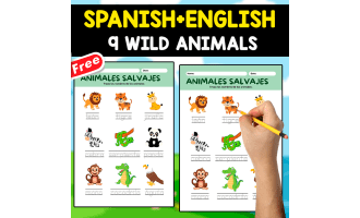 TRACING NAMES OF ANIMALS | 9 WILD ANIMALS
