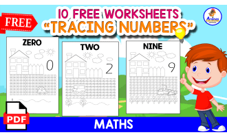TRACING NUMBERS 0 TO 9 | FREE RESOURCE