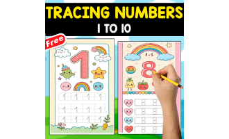 TRACING NUMBERS 1 TO 10 | FREE RESOURCE