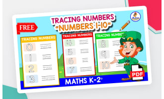 TRACING NUMBERS 1 TO 10 | Free Worksheets