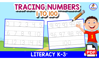 TRACING NUMBERS 1 TO 100 | Minibook
