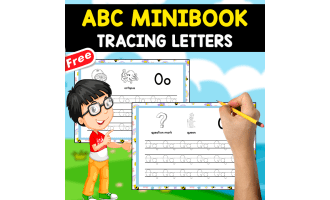 TRACING THE ABC | FREE MINIBOOK FOR KINDER