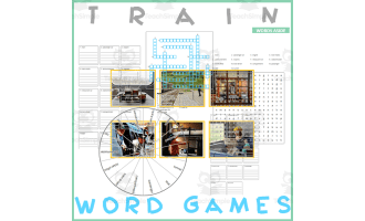TRAIN: Word Games with Puzzles Crossword Wordsearch Anagram