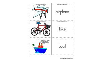 Transportation Flash Cards