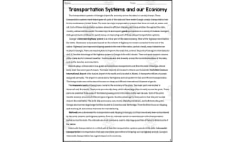 Transportation Systems Reading Packet