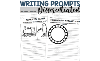 Transportation Creative Writing Prompts and Writing Paper