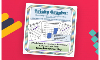 Tricky Graphs- Bias and Data: Bar Graph Worksheet Line Graph Worksheet