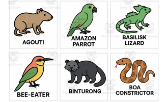 Tropical Animals Flashcards
