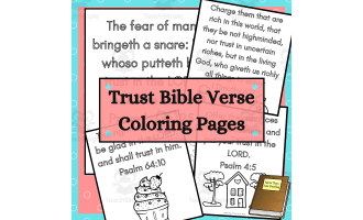 Trust Bible Verse Coloring Pages