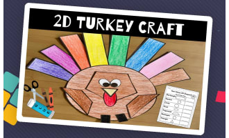 Turkey Craft 2D Shapes