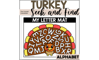 Turkey Letter Recognition Seek and Find Mats