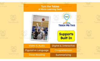 Turn the Tables | Figurative Language Activity | Micro-Learning Deck