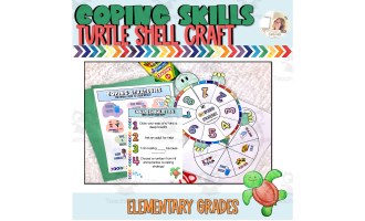 Turtle Coping Skill Craft, Coping Skills for Kids, SEL Craft, Behavior