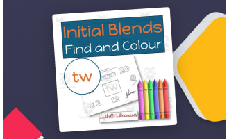 TW Beginning Blends Worksheets / Phonemic Awareness Activities